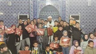 Türkeli'de çocuklar Kadir Gecesi'nde ödüllerine kavuştu