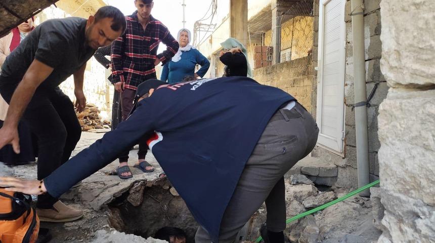 Mardin'de su kuyusuna düşen kişi yaralandı