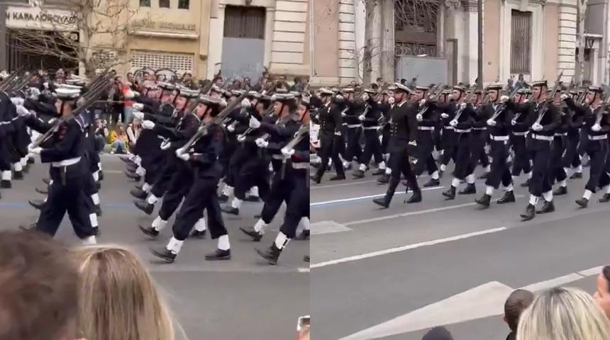 Yunan askerlerinin Türkiye'ye yönelik küfürlü sloganına MSB'den ders gibi yanıt! "Yazılı olmayan kuralı çiğnediler"
