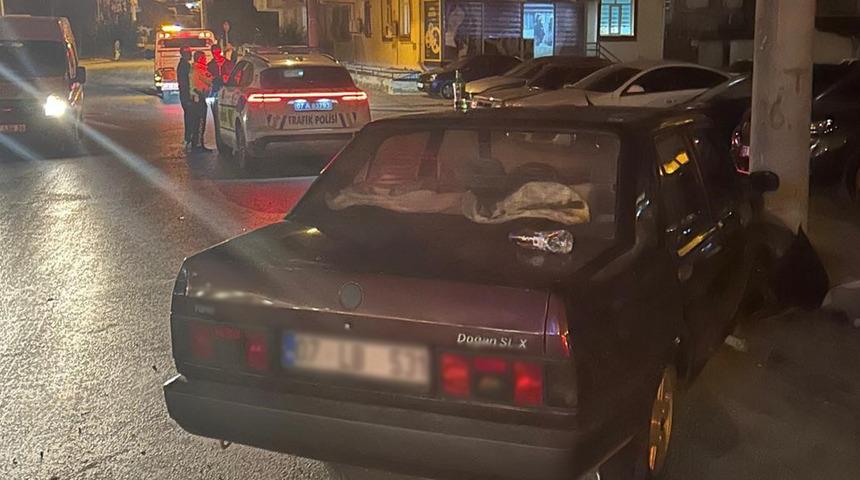 Direğe çarpan otomobilin sürücüsü ehliyetsiz çıktı! Hem sürücü hem de otomobil sahibi rekor ceza yedi