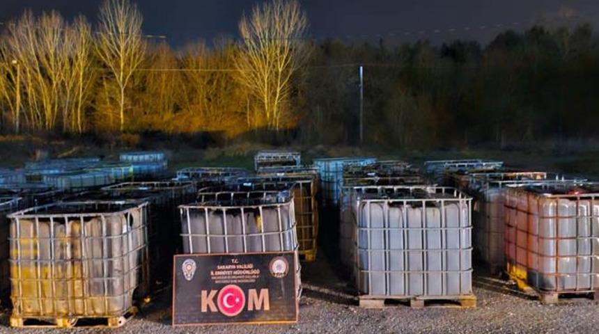 370 bin litre solvent karışımlı kaçak akaryakıt yakalandı: 2 gözaltı