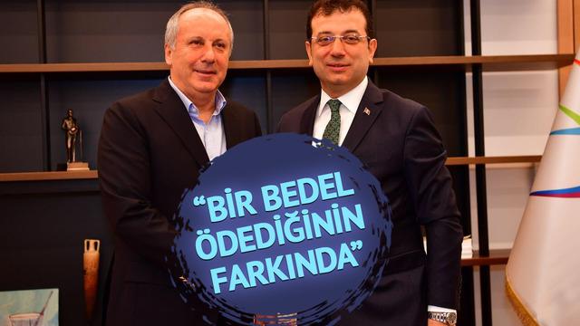 Muharrem İnce'den Ekrem İmamoğlu ziyareti! Mesajını paylaşıp duyurdu:  Bir bedel ödediğinin farkında