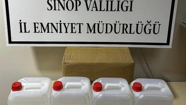 Yer: Sinop! 20 litre etil alkol ele geçirildi
