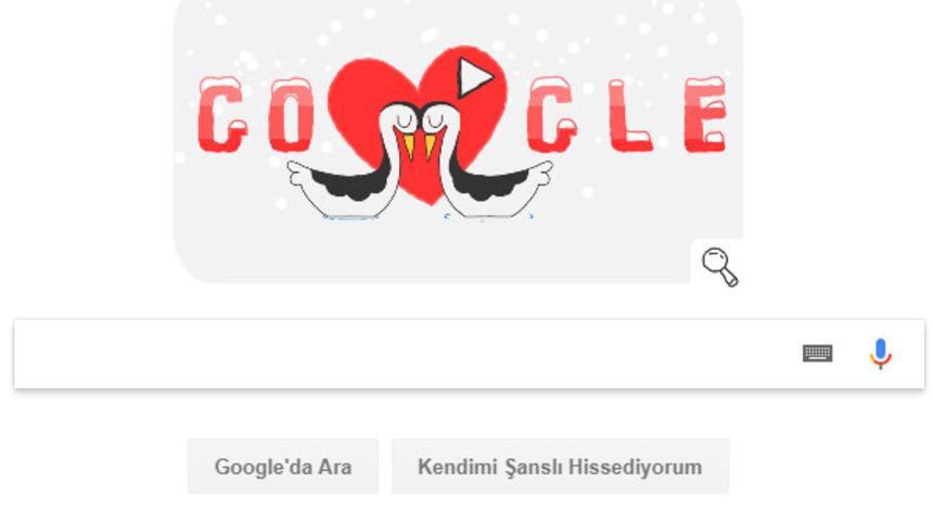 Google'dan 14 Şubat Sevgililer G&uuml;n&uuml;'ne &ouml;zel Doodle