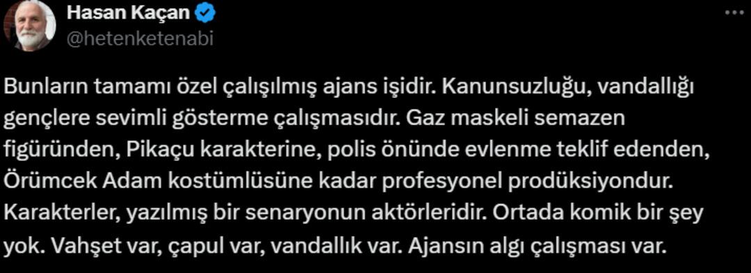 Ekmek Teknesi ile tanınan Hasan Kaçan eylemci Pikachu ya sinirlendi: Bunların tamamı özel çalışılmış ajans işidir 2