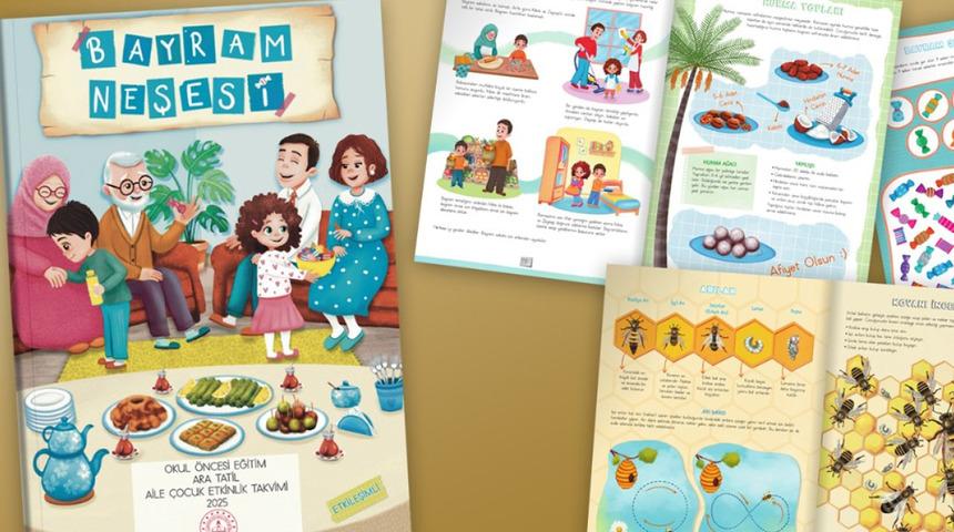 Okul öncesi çocuklarına özel "Bayram Neşesi" ara tatil dergisi yayında