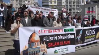 Siirt'te İsrail protesto edildi