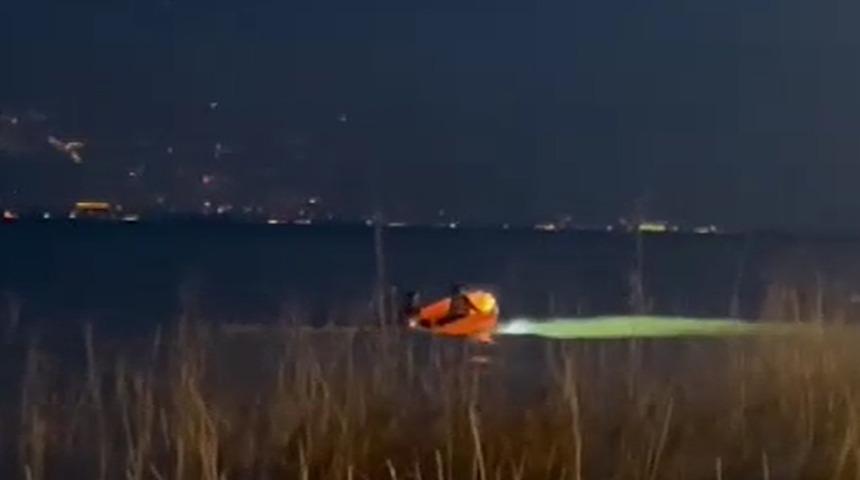 Sapanca Gölü'nde kano alabora oldu! İçinde bulunan sporcu için arama çalışması başlatıldı