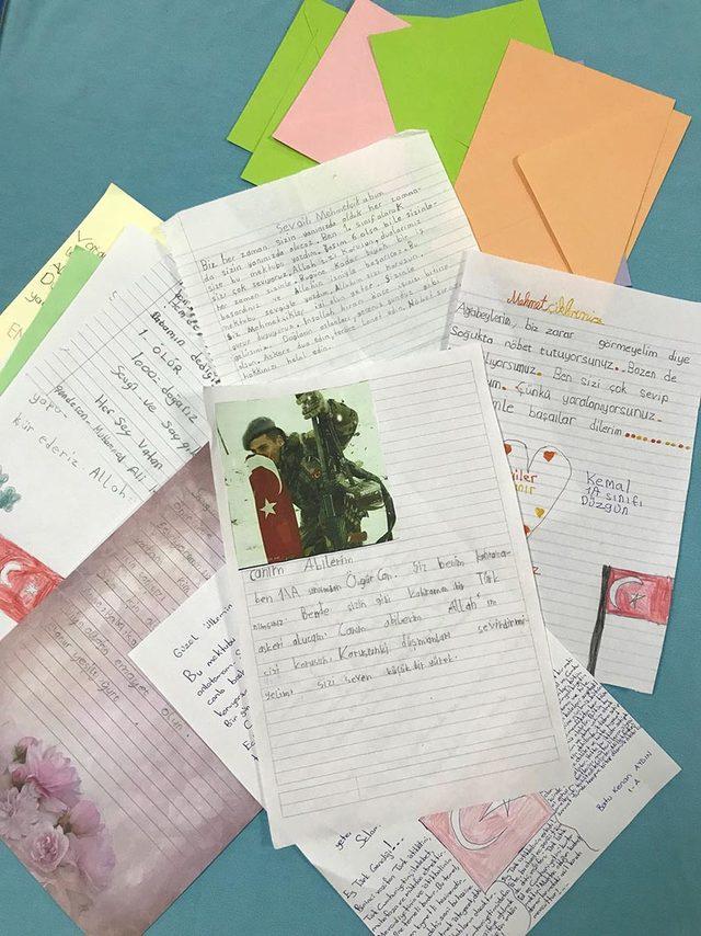 Miniklerden Afrin deki askerlere duygulandıran mektuplar 1