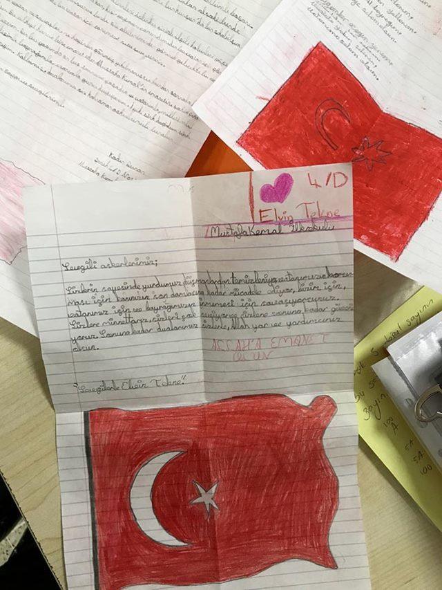 Miniklerden Afrin deki askerlere duygulandıran mektuplar 2
