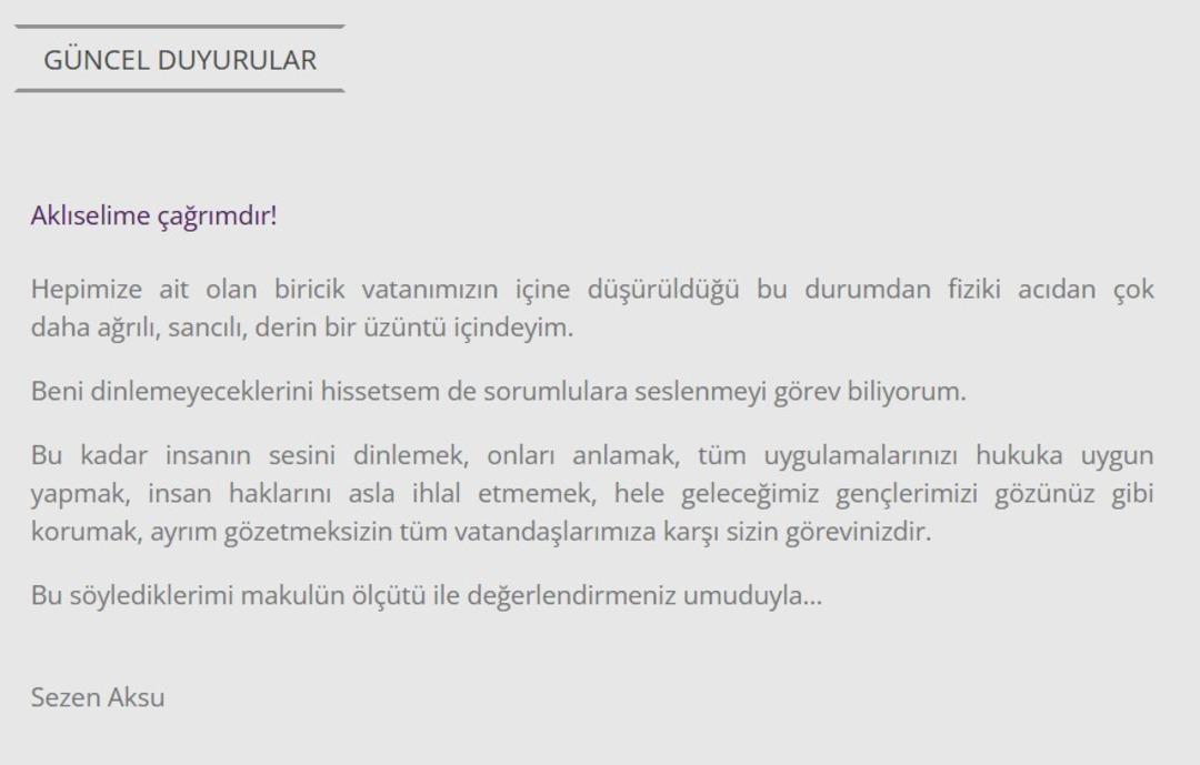 Sezen Aksu sessizliğini bozdu! Aklıselime çağrımdır diyerek duyuru yayınladı 2