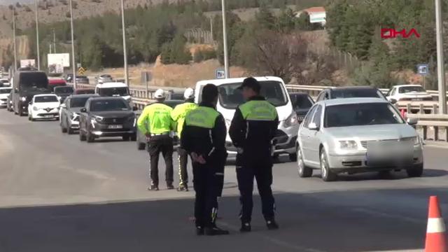 Kırıkkale'de bayram trafiği denetimi