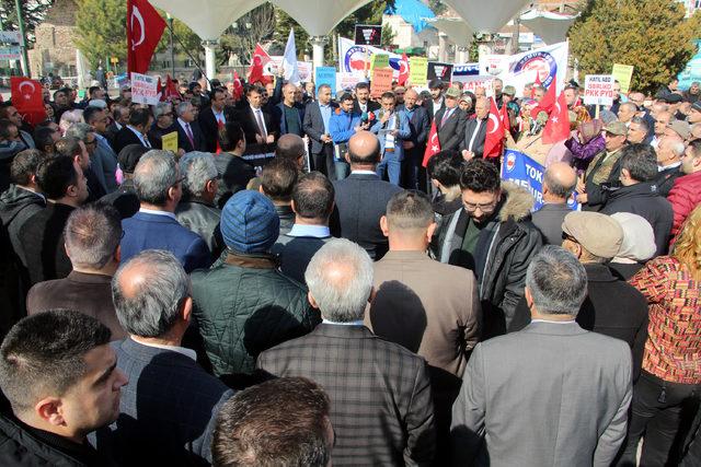 Tokat'ta Memur-Sen'den 'Zeytin Dalı Harekatı'na destek