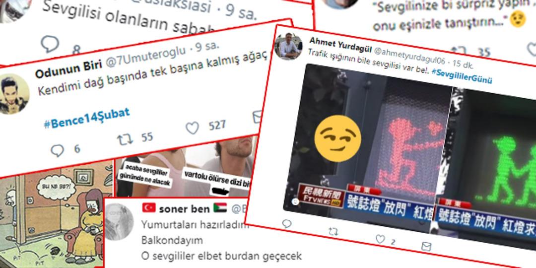G&uuml;ld&uuml;ren 14 Şubat tweetleri