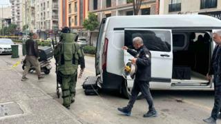 Aydın'da şüpheli paket fünye ile patlatıldı