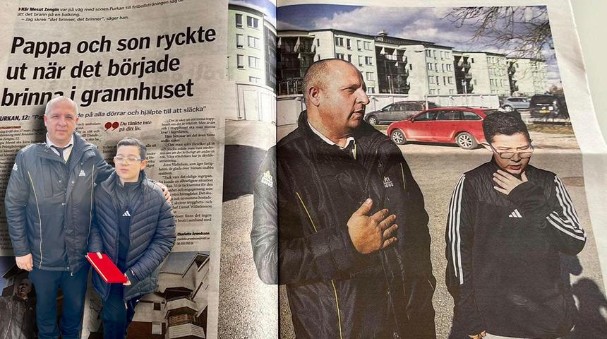 İsveç'te baba-oğul komşularının hayatını kurtardı! Sosyal medya onları "kahraman" ilan etti: “Türklerin ne kadar iyiliksever olduğunu gösterdik”