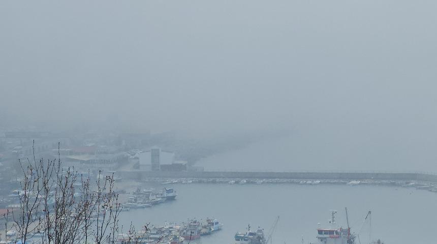 Zonguldak’ta sis etkili oldu