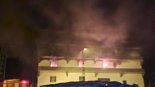 Siirt’te terlik fabrikasında yangın