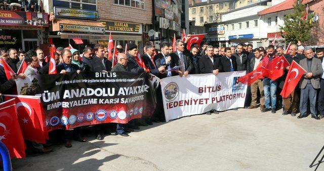 Bitlis'te STK'lardan 'Zeytin Dalı Harekâtı'na destek