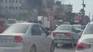 Yolcu otomobilin tavanında içki içti, sürücü de alkollü çıktı