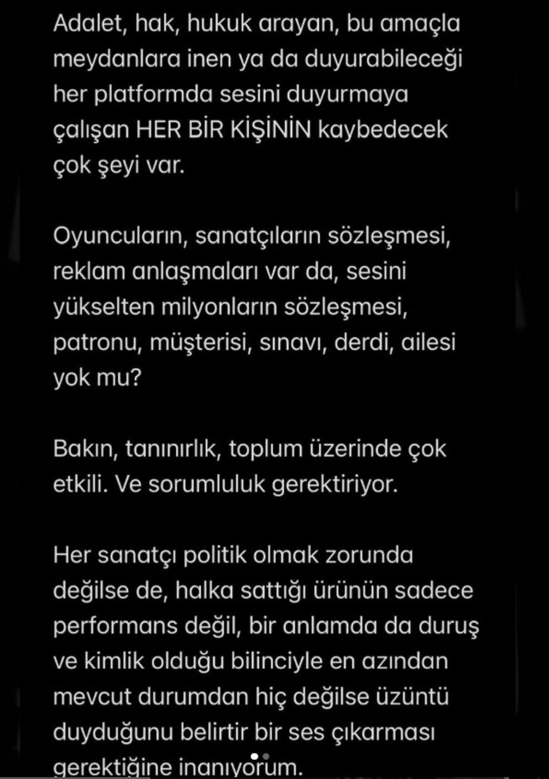 Defne Samyeli Ekrem İmamoğlu soruşturmasına sessiz kalan ünlülere ateş püskürdü!   Politik olmak zorunda...   1