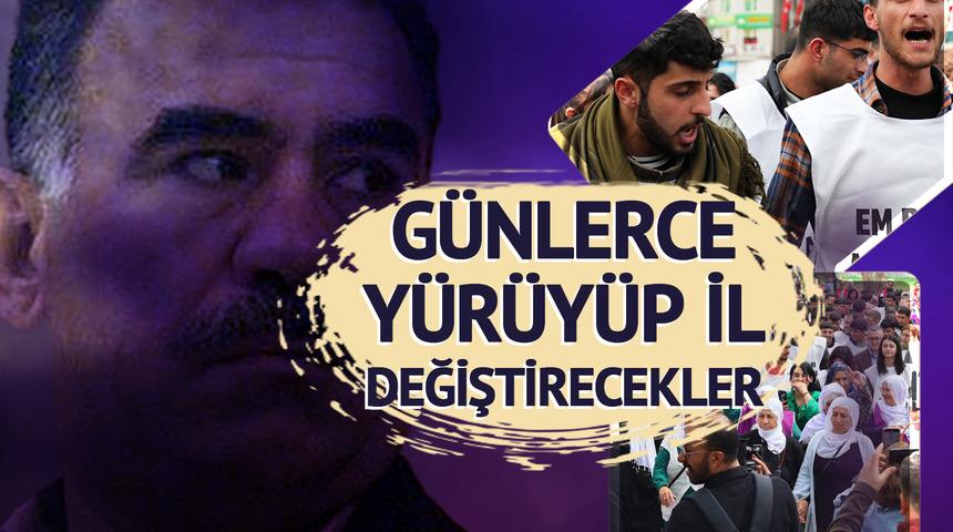 Öcalan için 4 gün boyunca yürüyerek il değiştirecekler! DEM Partililerden '4 Nisan' hamlesi: Yola çıktılar