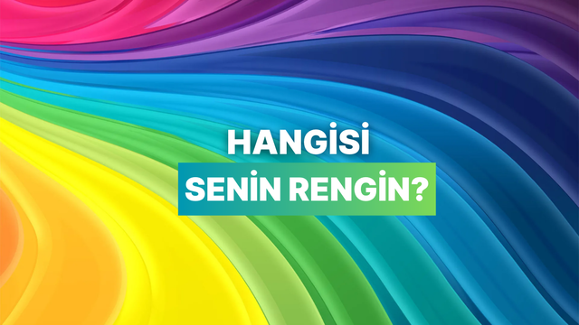 Sana en yakışan renk bu testin sonunda!