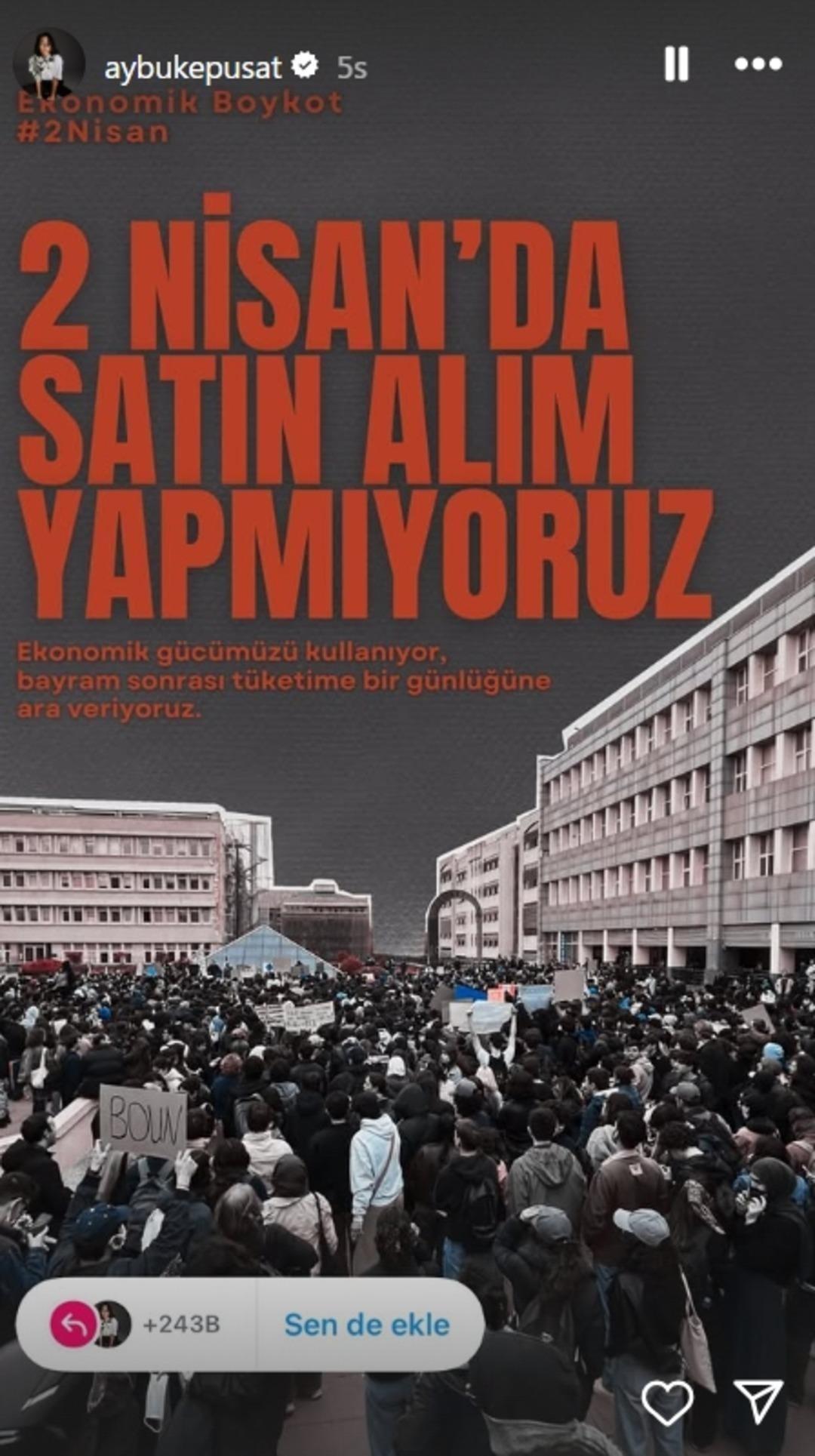 Kızılcık Şerbeti nin başrolü Doğukan Güngör den boykot çağrısına destek! 1