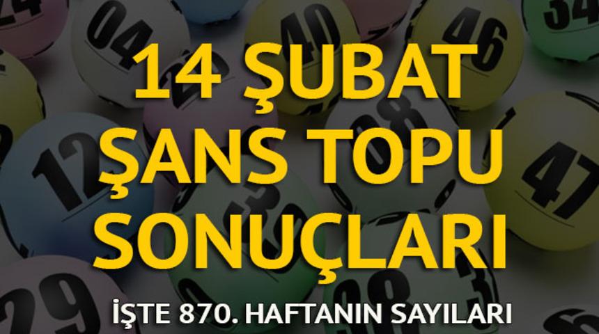 Şans Topu sonuçları 14 Şubat: Sevgililer Günü'nde ilk devir! MPİ 870. hafta Şans Topu sonucu