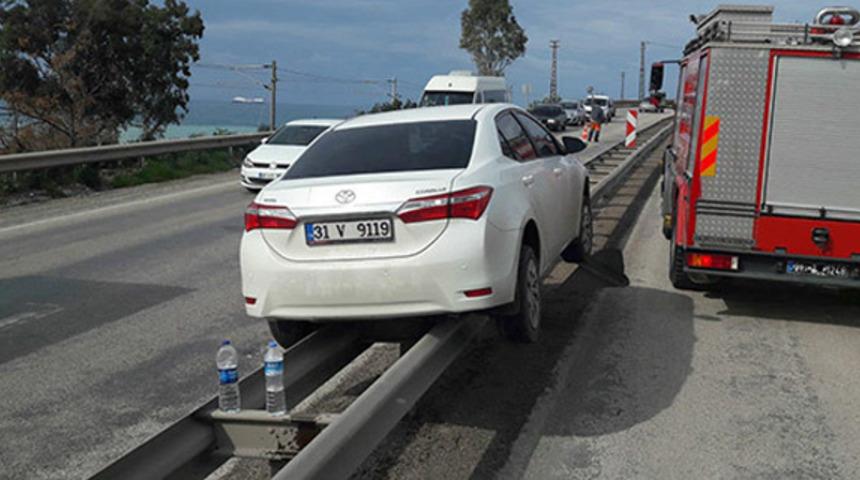 Hatay'da inanılmaz kaza! B&ouml;ylesi zor g&ouml;r&uuml;l&uuml;r