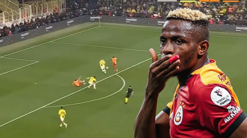 Galatasaray'ın Osimhen ile attığı golde büyük hata! Fenerbahçe taraftarı tepki gösteriyor...