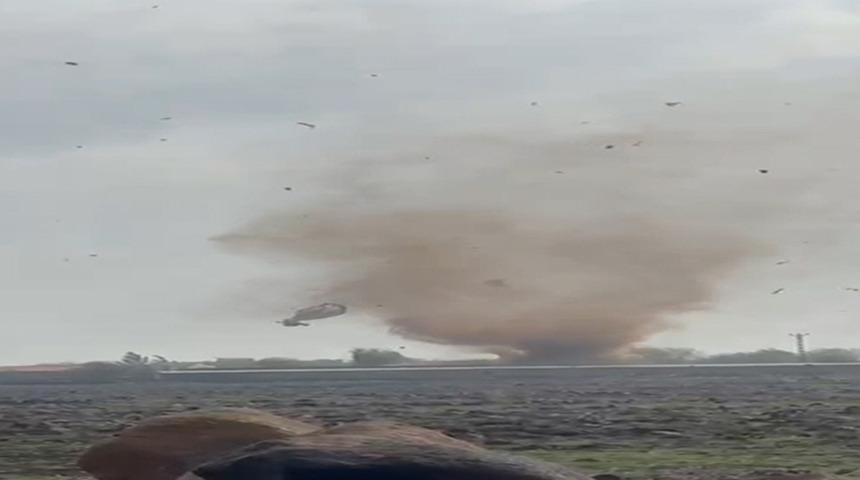 Mardin’de hortum cep telefonu kamerasında görüntülendi!