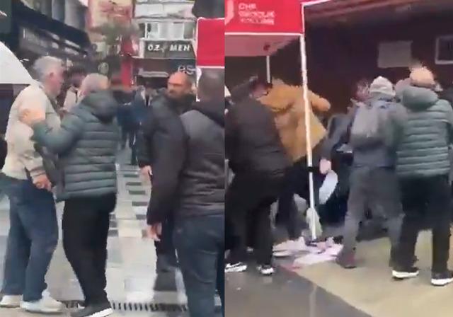 'İmamoğlu' standında kan aktı