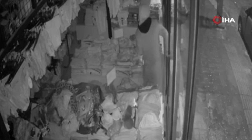 Ankara’da kasa hırsızlığı kameralara yansıdı