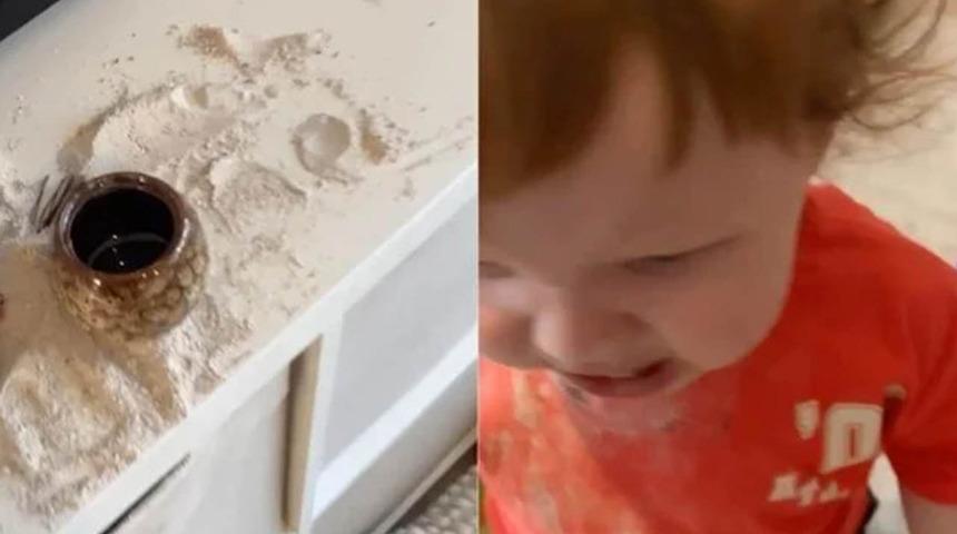 Şaşkına çeviren olay: 1 yaşındaki bebek dedesini yedi!