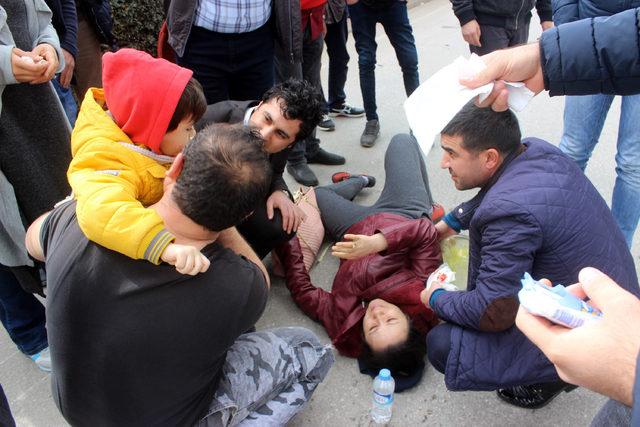 Motosiklet çarpan kadın kendi yarasını unutup, 4 yaşındaki oğlu için ağladı