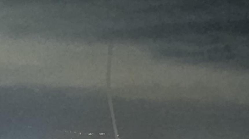 Akdeniz'de oluşan hortum görüntülendi