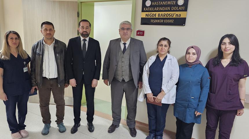 Niğde Barosu'ndan 5 Nisan Avukatlar Günü'nde anlamlı bağış