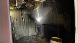 Tek katlı evde çıkan yangın söndürüldü