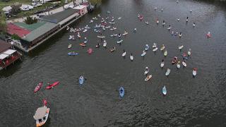Uluslararası Portakal Çiçeği Karnavalı kapsamında su korteji yapıldı
