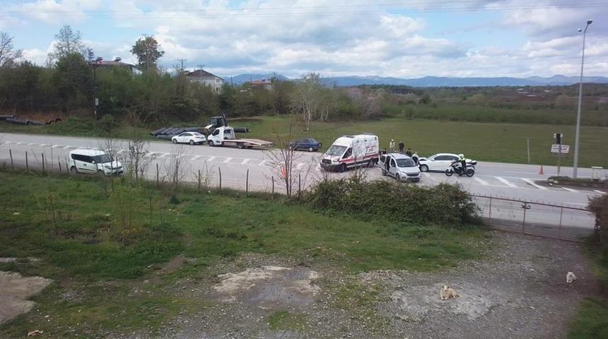 Samsun'da otomobiller çarpıştı: 1 yaralı