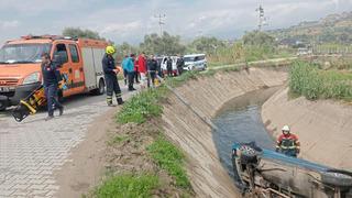 Otomobil sulama kanalına uçtu: 1 yaralı