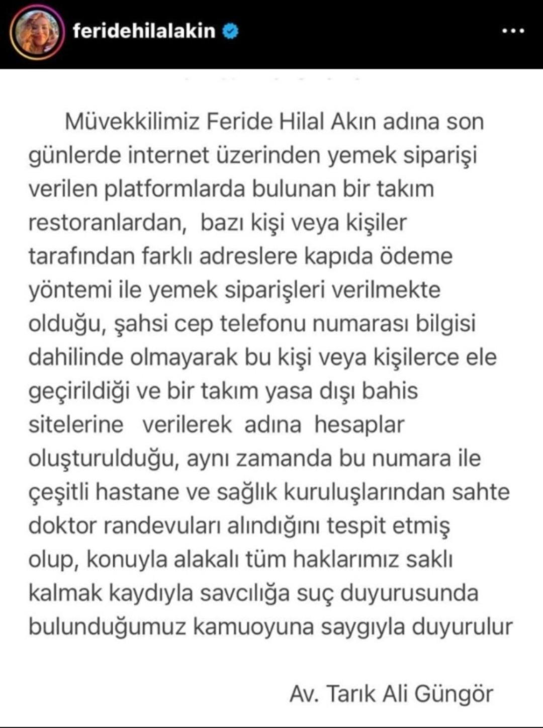 Feride Hilal Akın hayatının şokunu yaşadı! Kişisel bilgilerini dolandırıcılara kaptırdı! Neler yapmışlar neler... 3