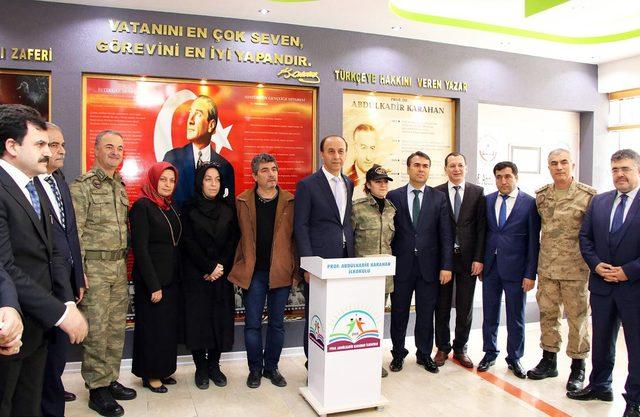 Afrin şehidi teğmenin adına memleketinde kütüphane açıldı