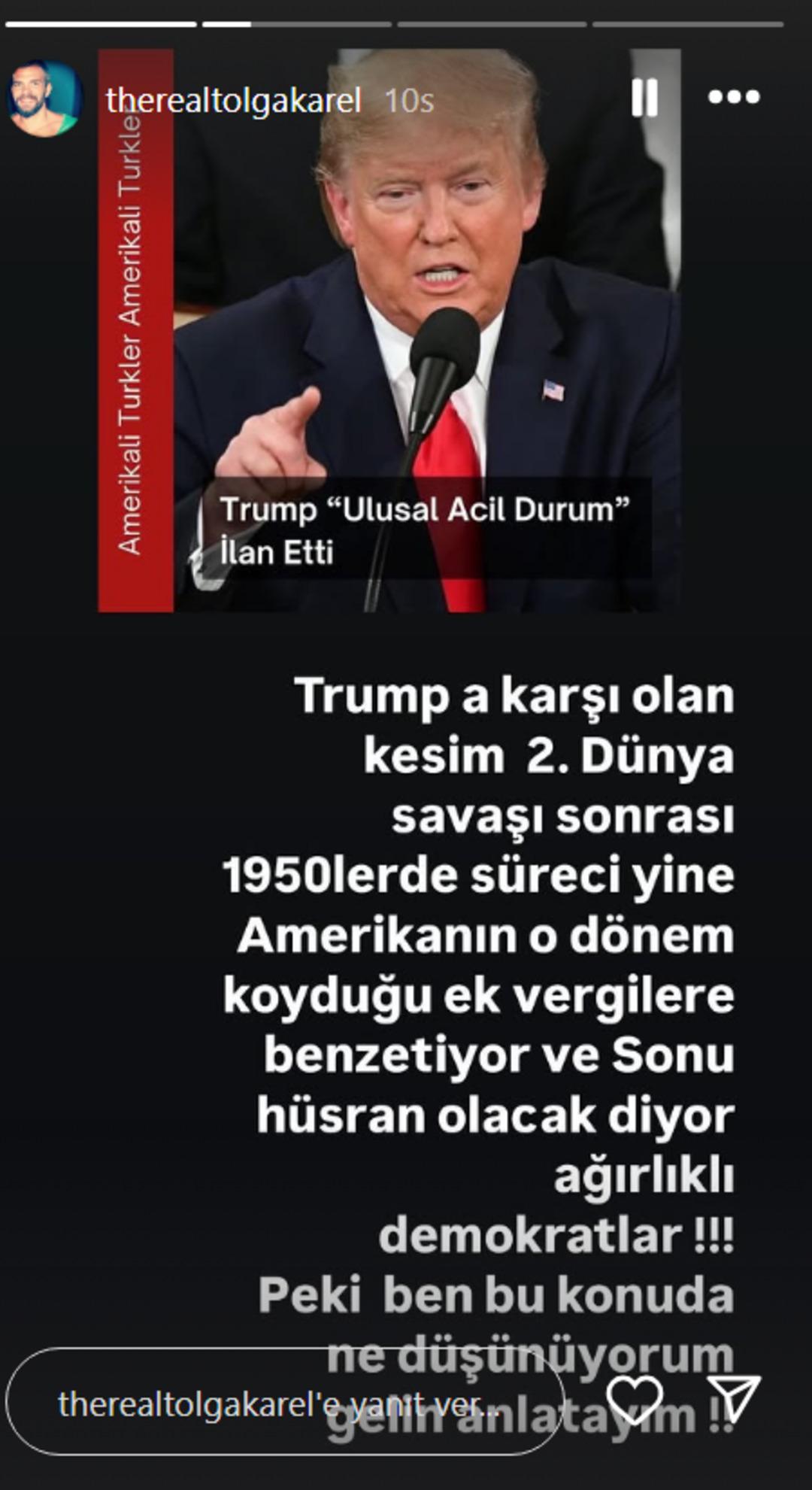 Amerika da yaşayan Tolga Karel Trump kararlarını analiz etti: Cumhurbaşkanı Erdoğan a çok ihtiyacımız var 1