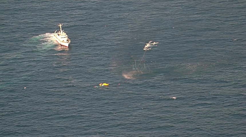 Yer: Japonya! Ambulans helikopteri denize düştü... 3 kişi olayda hayatını kaybetti
