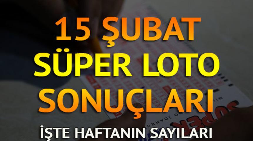 Süper Loto sonuçları sorgula - 15 Şubat MPİ Süper Loto sonucu (6 milyon liralık ikramiye)