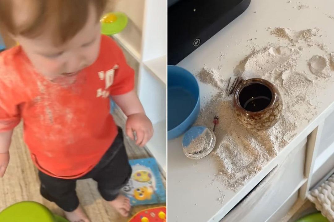 Bir bebek dedesinin küllerini yedi! O anlar gündem oldu: "Korkunç" 2