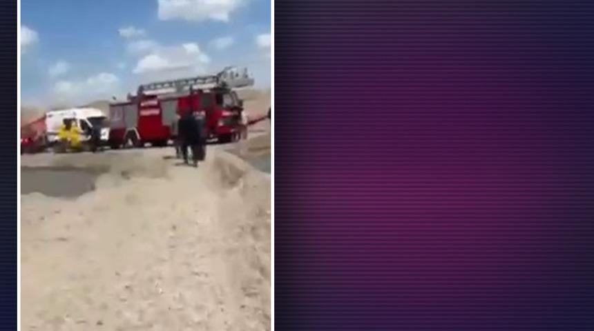 Kum ocağında çalışırken dengesini kaybedip nehre düştü! Kaybolan Mehmet için arama çalışmaları sürüyor