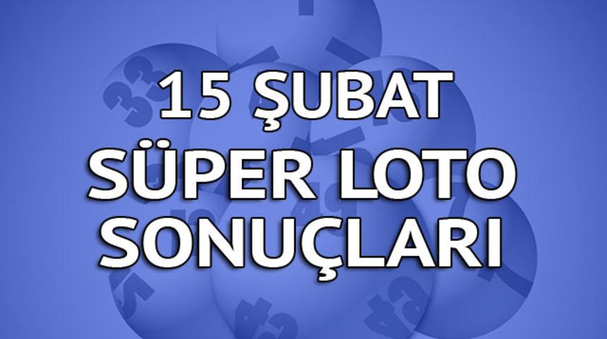 Süper Loto sonuçları 15 Şubat: Büyük ikramiye 6 milyonu geçti